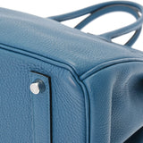 HERMES エルメス バーキン 35 コバルト □Q刻印(2013年頃) ユニセックス トゴ ハンドバッグ Aランク 中古 銀蔵