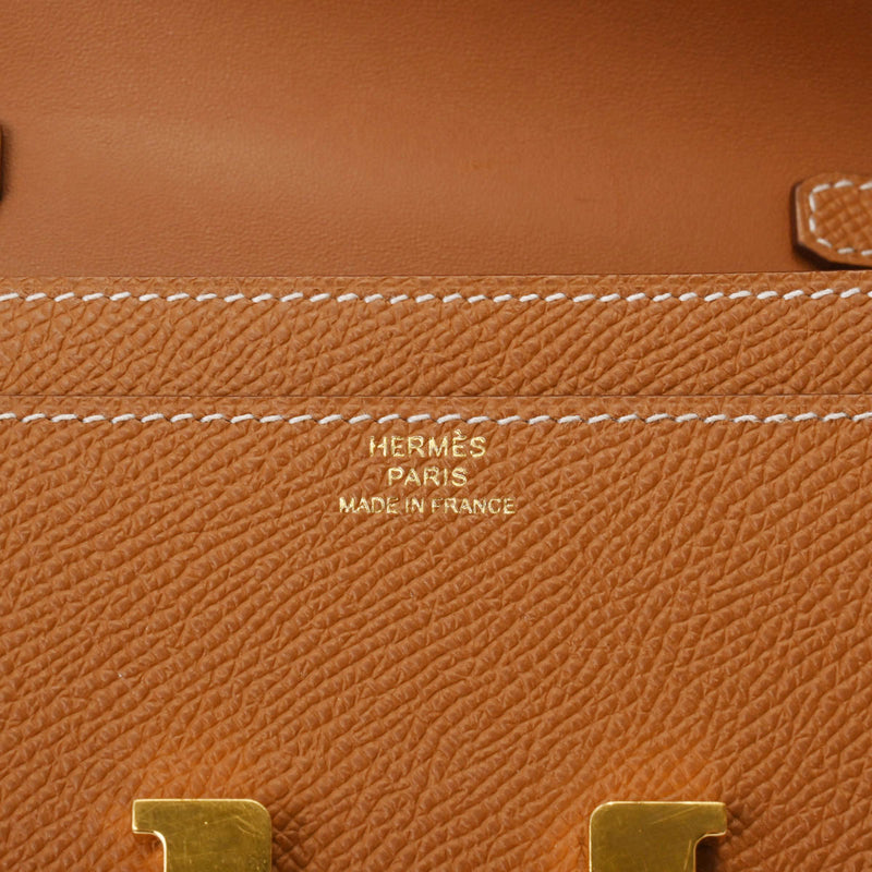 HERMES エルメス コンスタンス ロングウォレット トゥーゴー ゴールド ゴールド金具 U刻印(2022年頃) レディース ヴォーエプソン 長財布 Aランク 中古 銀蔵