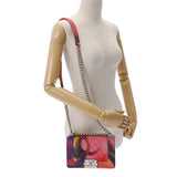 CHANEL シャネル ボーイシャネル チェーンショルダー マーブル レディース ラムスキン ショルダーバッグ Aランク 中古 銀蔵
