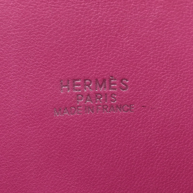 HERMES エルメス ボリード 31  フューシャピンク パラジウム金具 □H刻印(2004年頃) レディース オーストリッチ ハンドバッグ ABランク 中古 銀蔵