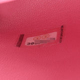 CHANEL シャネル マトラッセ トップハンドル XXS 2WAY ピンク AS2215 レディース キャビアスキン リザード ハンドバッグ 新同 中古 銀蔵