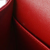CHANEL シャネル マトラッセ Wフラップ チェーンショルダー 25cm 赤 シルバー金具 A01112 レディース キャビアスキン ショルダーバッグ ABランク 中古 銀蔵