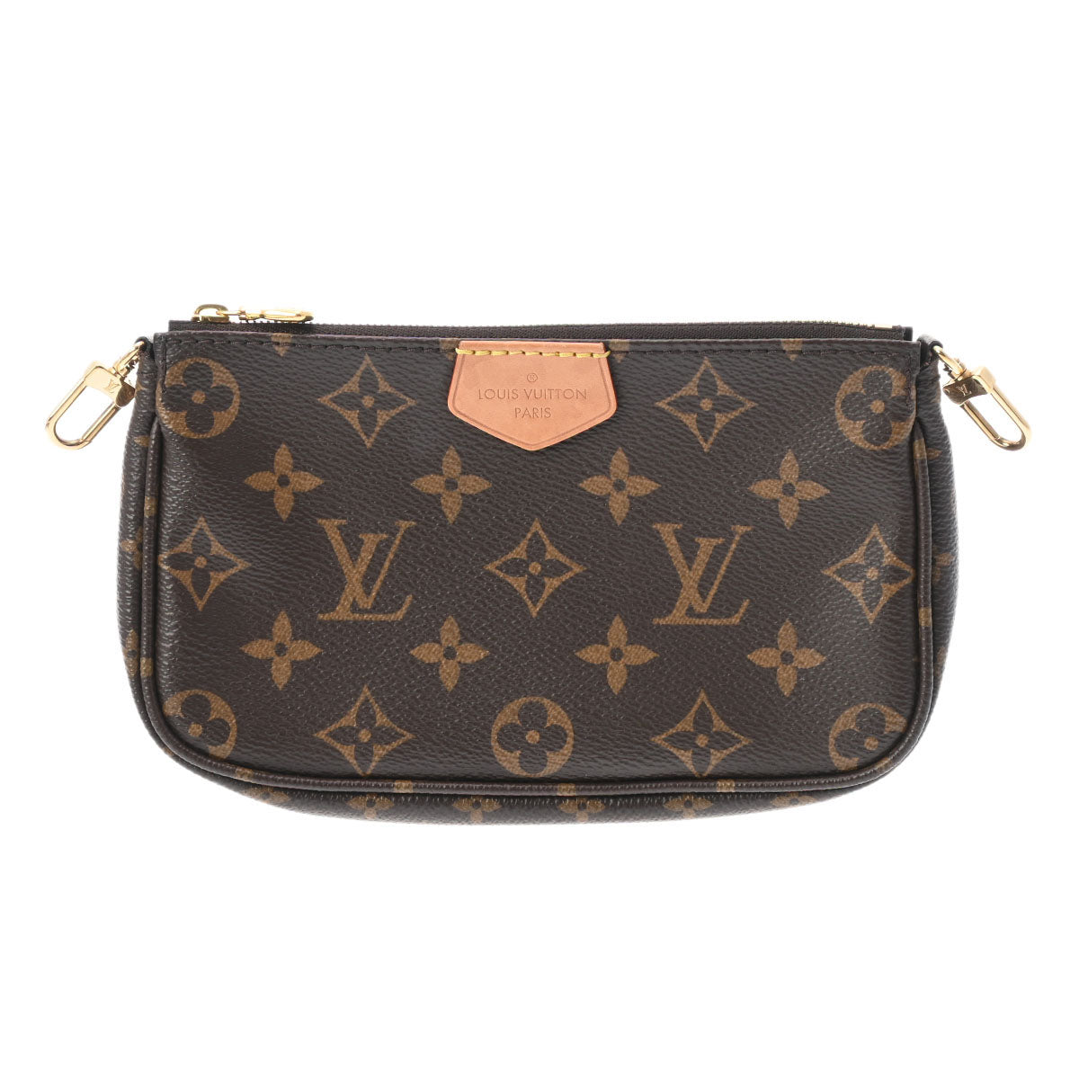 ルイヴィトンミュルティ ポシェット アクセソワール 14145 カーキ