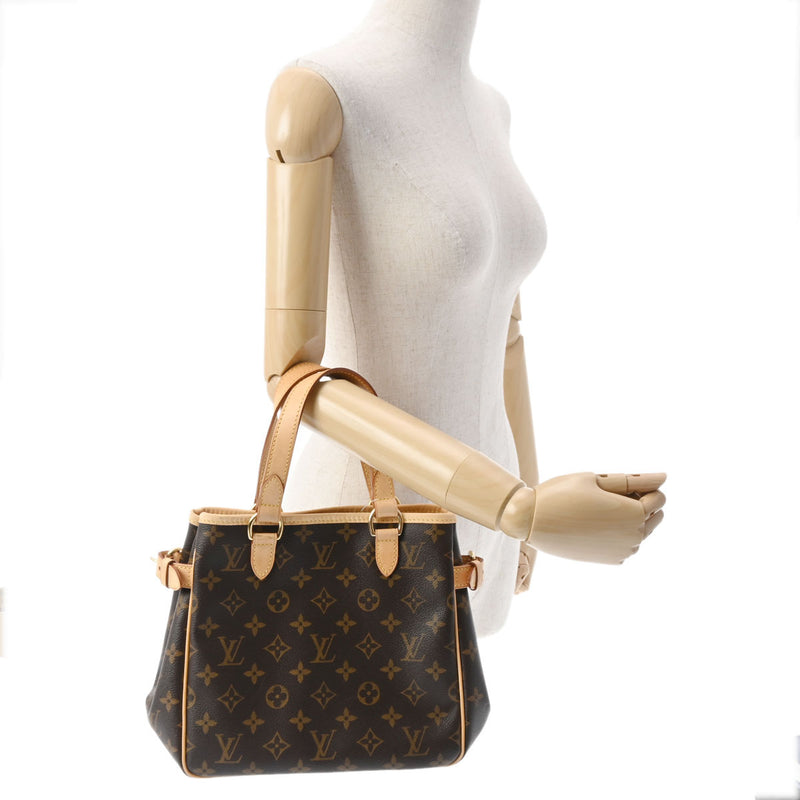 LOUIS VUITTON ルイヴィトン モノグラム バティニョール ブラウン M51156 レディース モノグラムキャンバス ハンドバッグ Bランク 中古 銀蔵