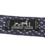 HERMES エルメス 青 メンズ シルク100％ ネクタイ Aランク 中古 銀蔵