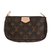 LOUIS VUITTON ルイヴィトン モノグラム ミュルティ ポシェット アクセソワール カーキ M44813 レディース モノグラムキャンバス ショルダーバッグ 未使用 銀蔵