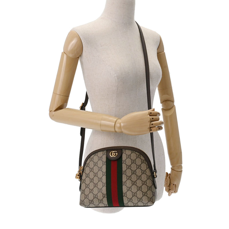 GUCCI グッチ オフィディア ベージュ/エボニー ゴールド金具 499621 レディース GGスプリームキャンバス ショルダーバッグ 未使用 銀蔵