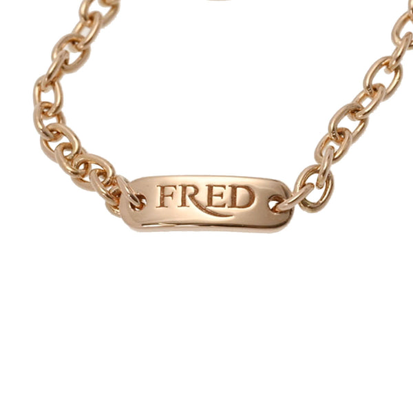 FRED フレッド シャンス アンフィニ チェーンリング ダイヤ #52 ターコイズカラー - 11.5号 レディース K18ピンクゴールド リング・指輪 Aランク 中古 銀蔵