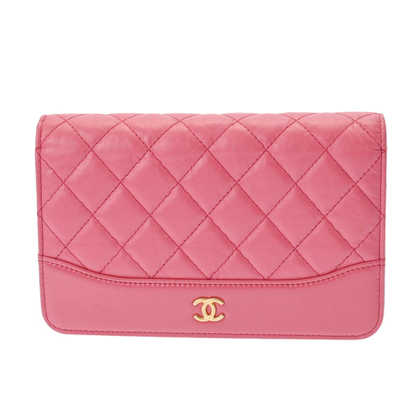 CHANEL シャネル ガブリエルドゥシャネル チェーンウォレット ソルド品 ピンク A84389 レディース カーフ ショルダーバッグ Aランク 中古 銀蔵