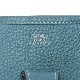 HERMES エルメス エヴリン3 GM ブルージーン パラシウム金具 □Q刻印(2013年頃) ユニセックス トリヨンクレマンス ショルダーバッグ Bランク 中古 銀蔵