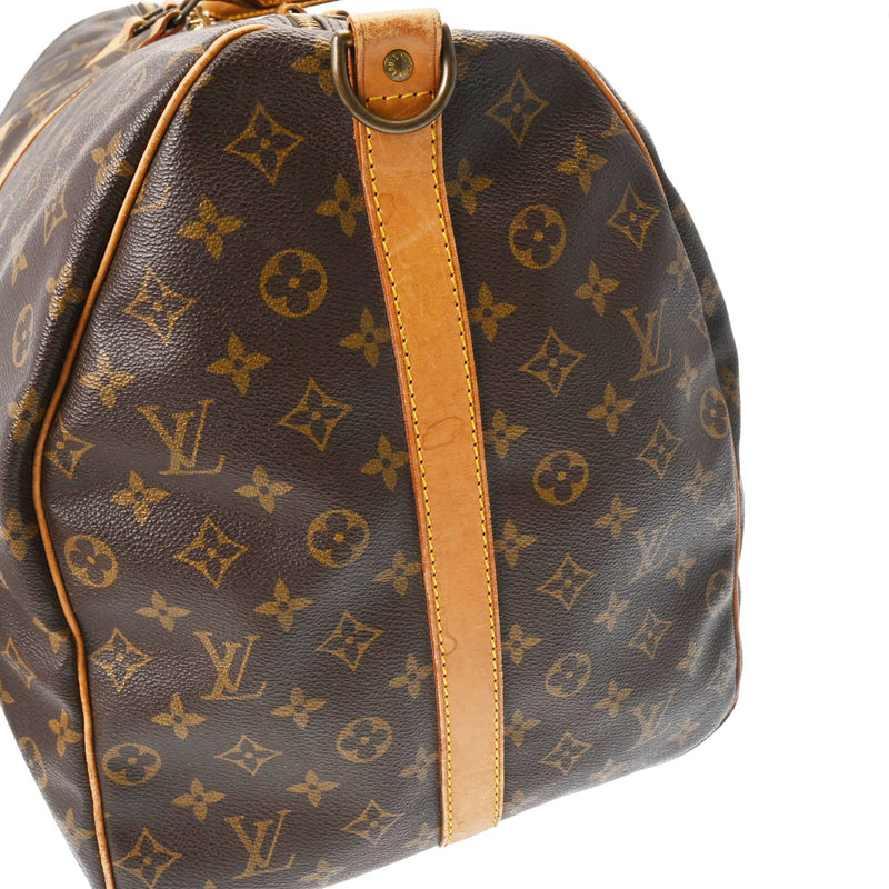 LOUIS VUITTON ルイヴィトン モノグラム キーポル バンドリエール 60 ブラウン M41412 ユニセックス モノグラムキャンバス ボストンバッグ Bランク 中古 銀蔵