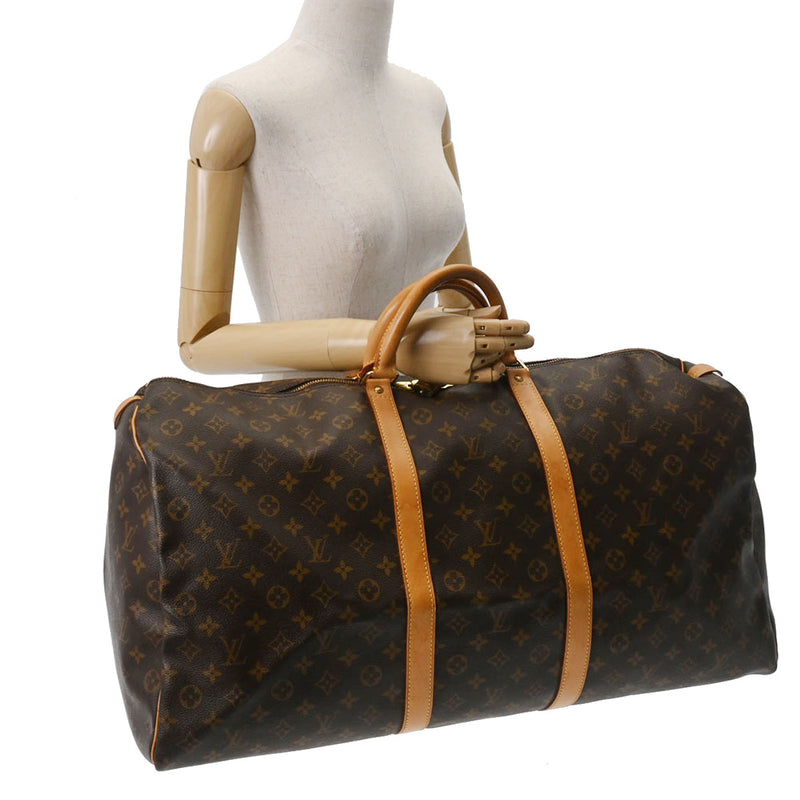 LOUIS VUITTON ルイヴィトン モノグラム キーポル 60 ブラウン M41422 ユニセックス モノグラムキャンバス ボストンバッグ ABランク 中古 銀蔵