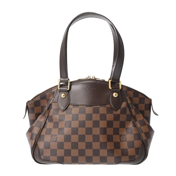 LOUIS VUITTON ルイヴィトン ダミエ ヴェローナ PM ブラウン N41117 レディース ダミエキャンバス ハンドバッグ Aランク 中古 銀蔵