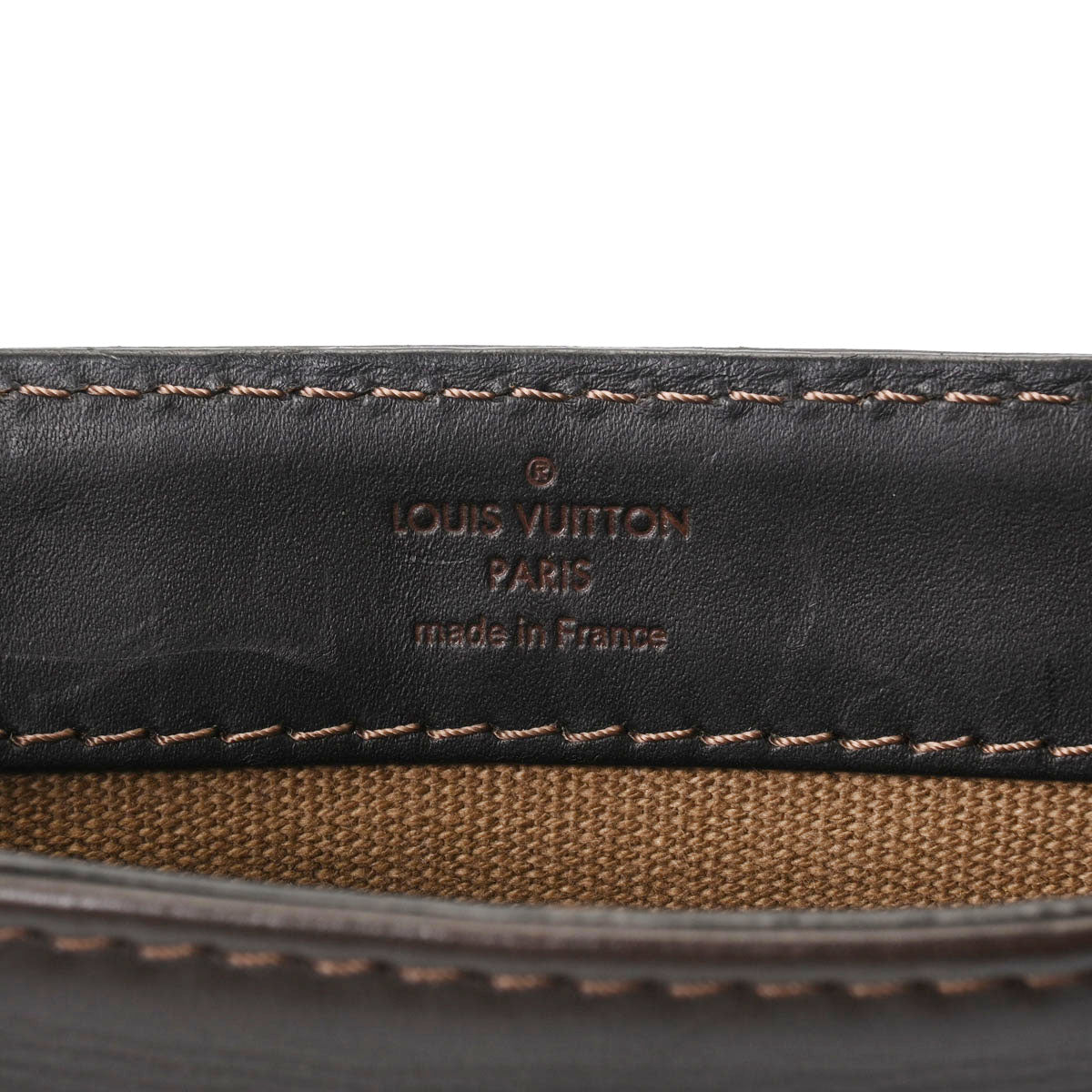 ルイヴィトンユマ 43055 カフェ アンティーク調ゴールド金具 メンズ  