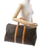 LOUIS VUITTON ルイヴィトン モノグラム キーポル 45 ブラウン M41428 レディース モノグラムキャンバス ボストンバッグ Cランク 中古 銀蔵