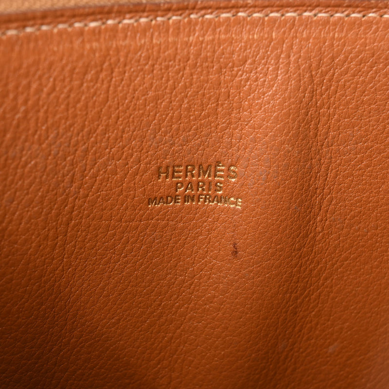 HERMES エルメス ボリード 37  ゴールド ゴールド金具 ○X刻印(1994年頃) ユニセックス ボックスカーフ ハンドバッグ Bランク 中古 銀蔵