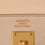 HERMES エルメス ケリー 35 バイカラー ベージュ ゴールド金具 □E刻印(2001年頃) レディース トリヨンクレマンス ハンドバッグ ABランク 中古 銀蔵