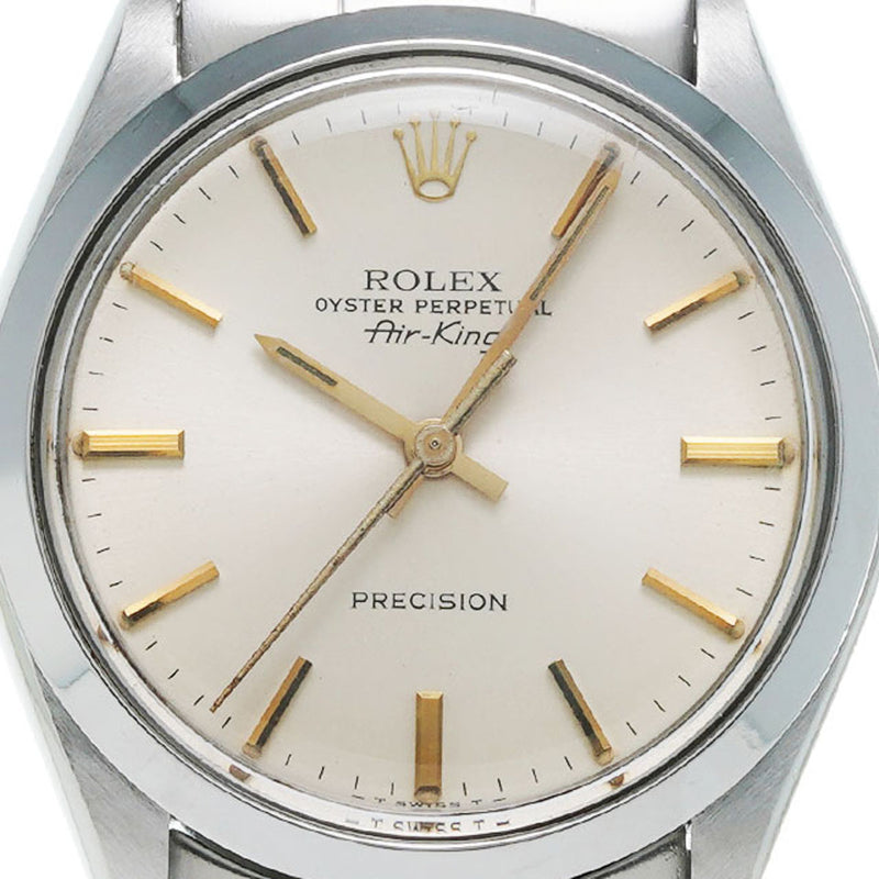 ROLEX ロレックス エアキング アンティーク 5500 メンズ SS 腕時計 自動巻き シルバー文字盤 Aランク 中古 銀蔵