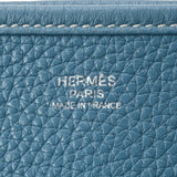 HERMES エルメス エヴリン3 GM ブルージーン パラシウム金具 X刻印(2016年頃) ユニセックス トリヨンクレマンス ショルダーバッグ Bランク 中古 銀蔵