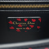 CHRISTIAN DIOR クリスチャンディオール モンテーニュ 30 ハート 黒 レディース カーフ ショルダーバッグ 新同 中古 銀蔵