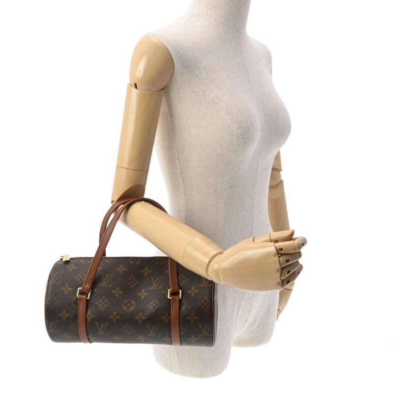 LOUIS VUITTON ルイヴィトン モノグラム パピヨン PM 旧型 ブラウン M51366 レディース モノグラムキャンバス ハンドバッグ Aランク 中古 銀蔵