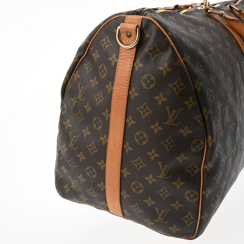 LOUIS VUITTON ルイヴィトン モノグラム キーポル バンドリエール 60 ブラウン M41412 ユニセックス モノグラムキャンバス ボストンバッグ Bランク 中古 銀蔵