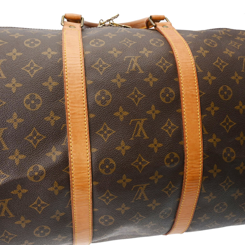 LOUIS VUITTON ルイヴィトン モノグラム キーポル 55 ブラウン M41424 ユニセックス モノグラムキャンバス ボストンバッグ Bランク 中古 銀蔵