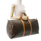 LOUIS VUITTON ルイヴィトン モノグラム キーポル 55 ブラウン M41424 ユニセックス モノグラムキャンバス ボストンバッグ Bランク 中古 銀蔵