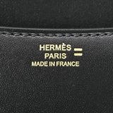 HERMES エルメス コンスタンス3 黒 ゴールド金具 B刻印(2023年頃) レディース ボックスカーフ リザード ショルダーバッグ 未使用 銀蔵
