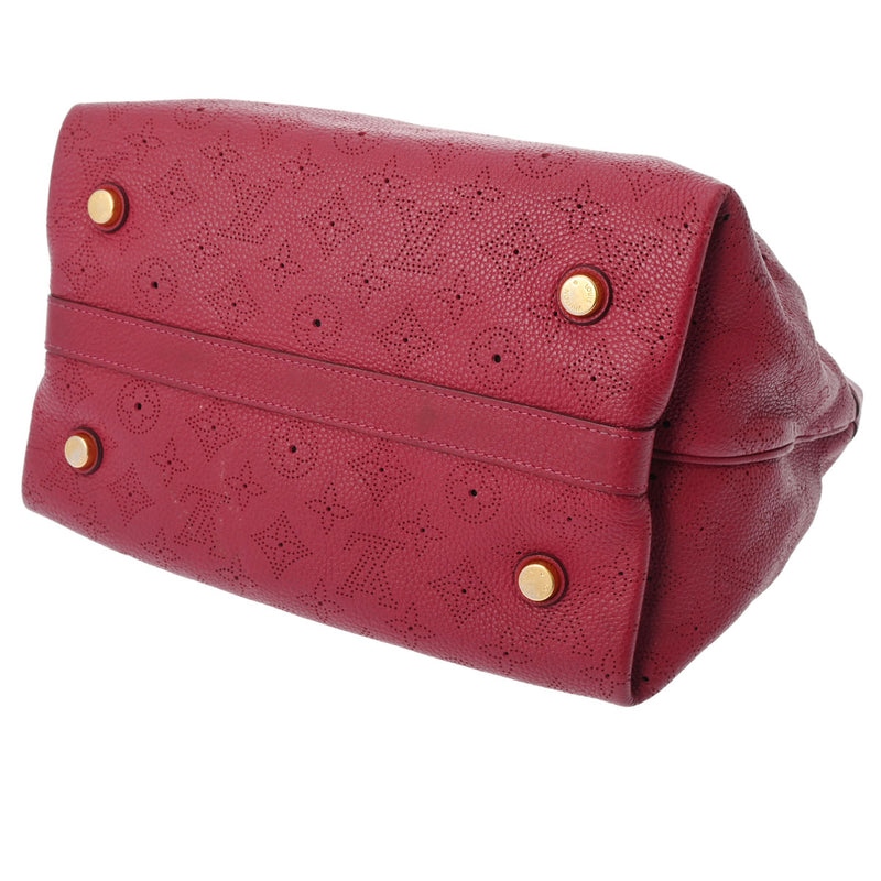 LOUIS VUITTON ルイヴィトン モノグラム マヒナ シールス PM グルナ M93817 レディース マヒナレザー ハンドバッグ Bランク 中古 銀蔵