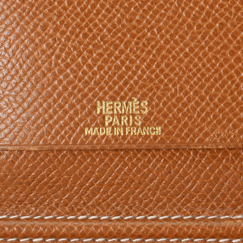 HERMES エルメス アジェンダヴィジョン ゴールド パラジウム金具 □A刻印(1997年頃) ユニセックス クシュベル 手帳カバー Bランク 中古 銀蔵