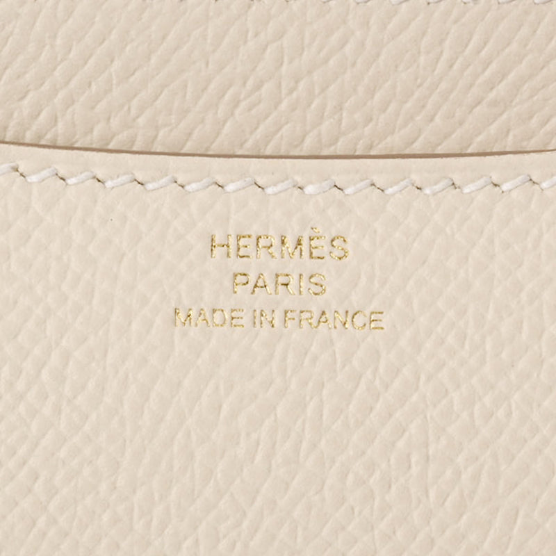 HERMES エルメス コンスタンス3 ミニ 18 クレ ピンクゴールド金具 D刻印(2019年頃) レディース ヴォーエプソン ショルダーバッグ Aランク 中古 銀蔵