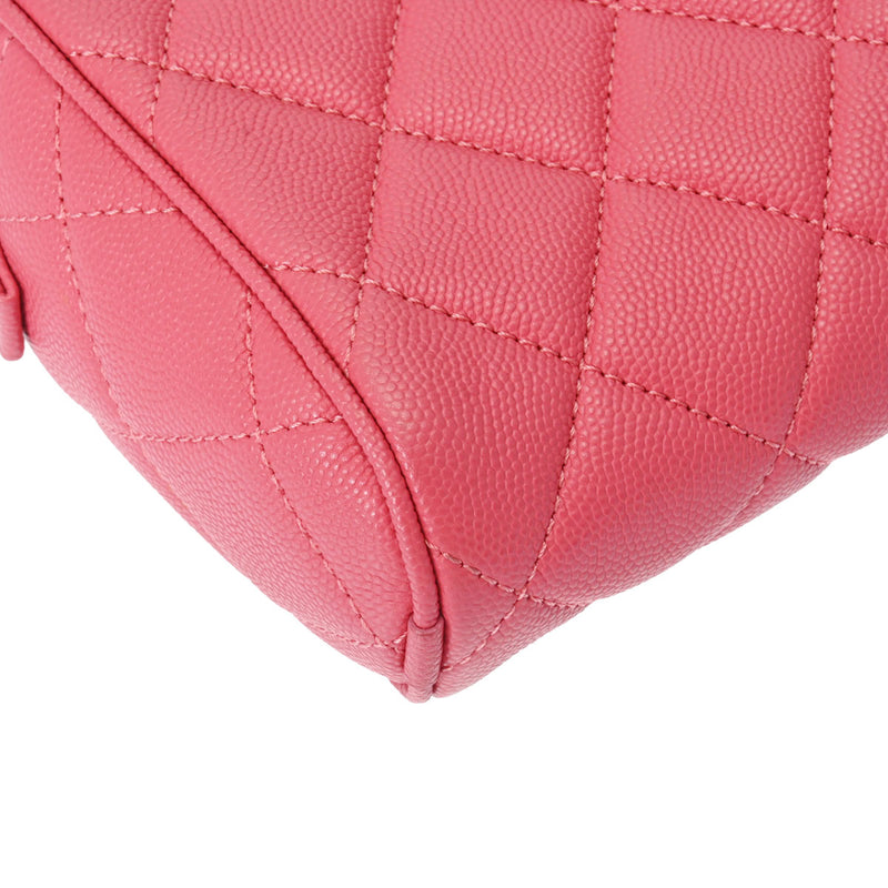 シャネル　ピンク キャビアスキン　ショルダーバッグ　デカココ　チェーン　ポーチ シャネルチェーンショルダー ピンク レディース キャビアスキン