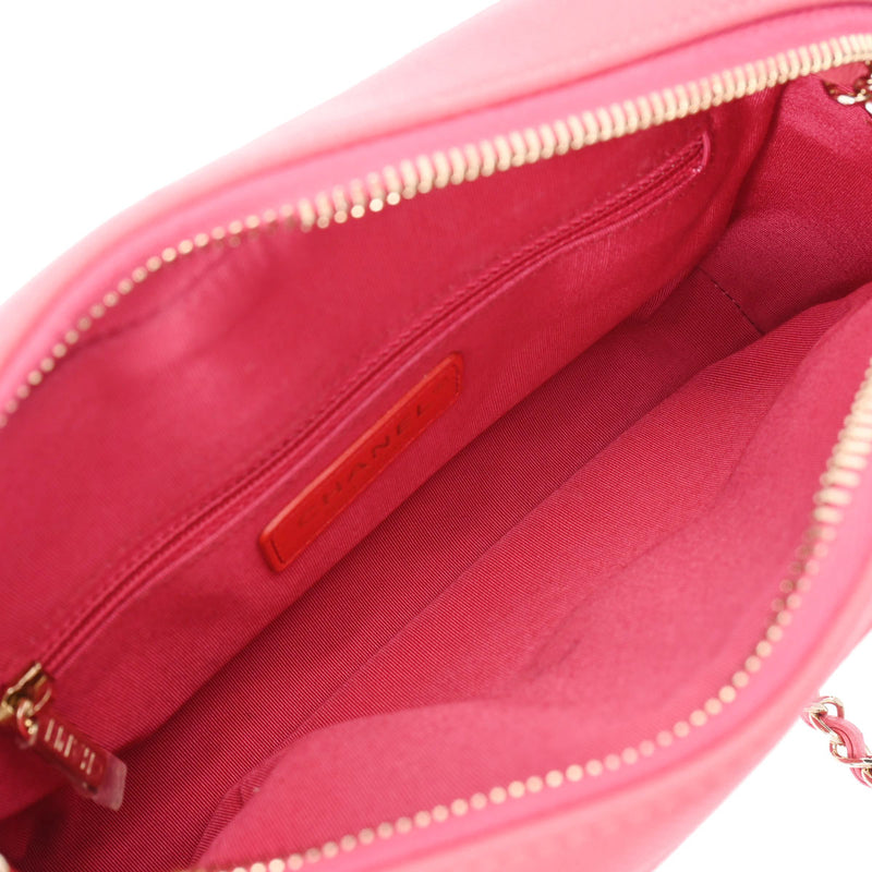 シャネルチェーンショルダー ピンク レディース キャビアスキン