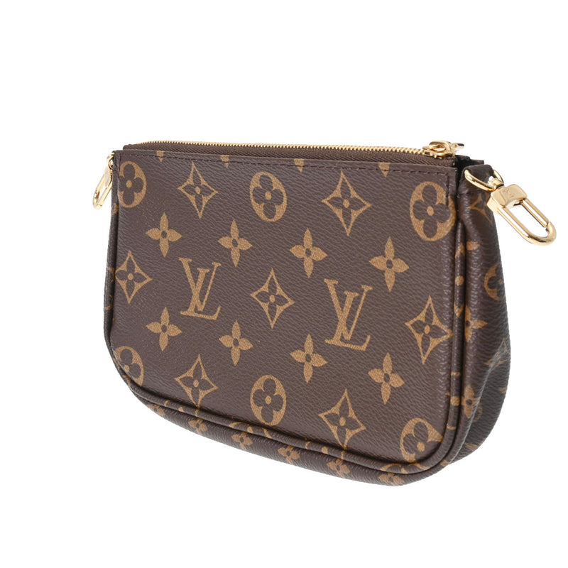 LOUIS VUITTON ルイヴィトン モノグラム ミュルティ ポシェットアクセソワール ローズクレール M44840 レディース モノグラムキャンバス ショルダーバッグ 新同 中古 銀蔵