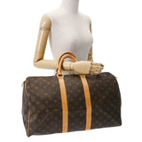 LOUIS VUITTON ルイヴィトン モノグラム キーポル 45 ブラウン M41428 ユニセックス モノグラムキャンバス ボストンバッグ Bランク 中古 銀蔵