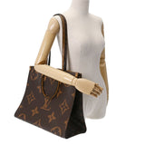 LOUIS VUITTON ルイヴィトン モノグラムジャイアント オンザゴー GM 2WAYトート ブラウン M44576 ユニセックス モノグラムキャンバス ハンドバッグ Aランク 中古 銀蔵