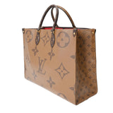 LOUIS VUITTON ルイヴィトン モノグラムジャイアント リバース オンザゴー GM 2WAYトート ブラウン M45320 レディース モノグラムキャンバス ハンドバッグ Bランク 中古 銀蔵