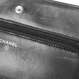 CHANEL シャネル マトラッセ チェーンウォレット 黒 シルバー金具 レディース キャビアスキン ショルダーバッグ Bランク 中古 銀蔵