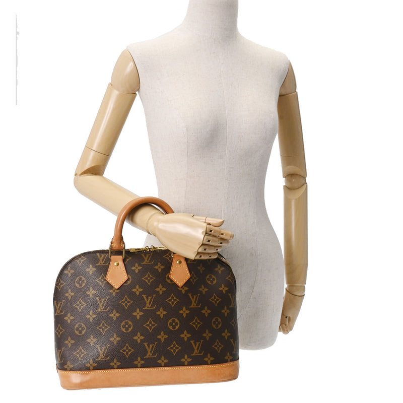 LOUIS VUITTON ルイヴィトン モノグラム アルマ ブラウン M51130 レディース モノグラムキャンバス ハンドバッグ Bランク 中古 銀蔵