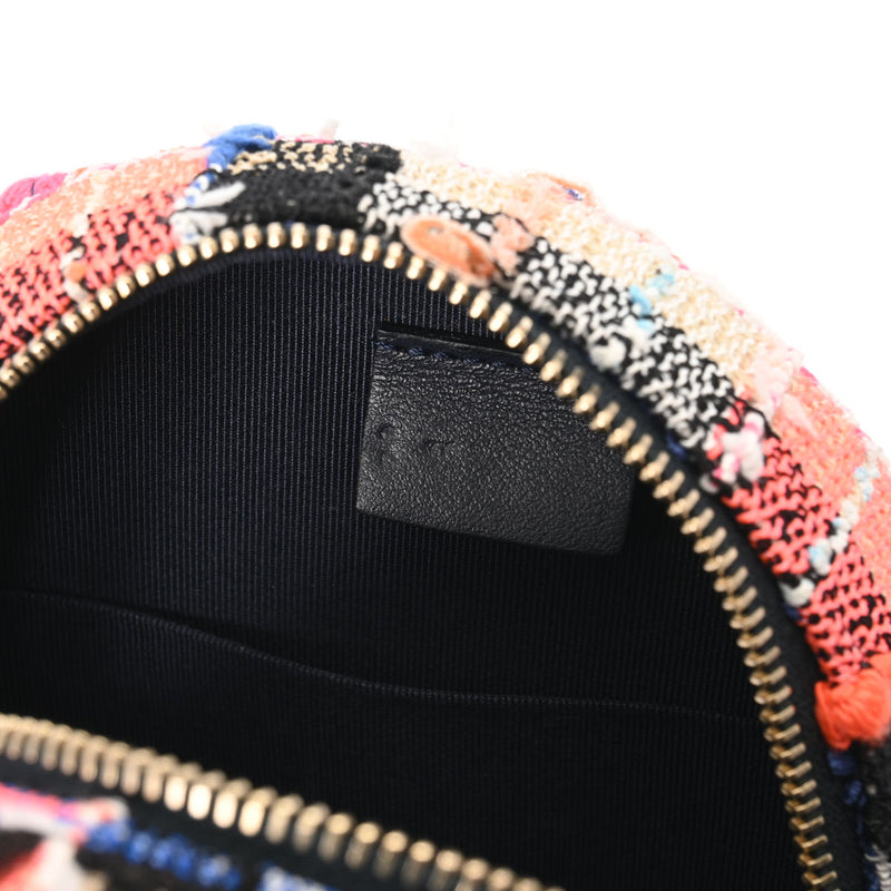 CHANEL シャネル マトラッセ ミニクラシック チェーンショルダー マルチカラー AP0245 ユニセックス ツイード ショルダーバッグ Aランク 中古 銀蔵