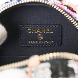 CHANEL シャネル マトラッセ ミニクラシック チェーンショルダー マルチカラー AP0245 ユニセックス ツイード ショルダーバッグ Aランク 中古 銀蔵