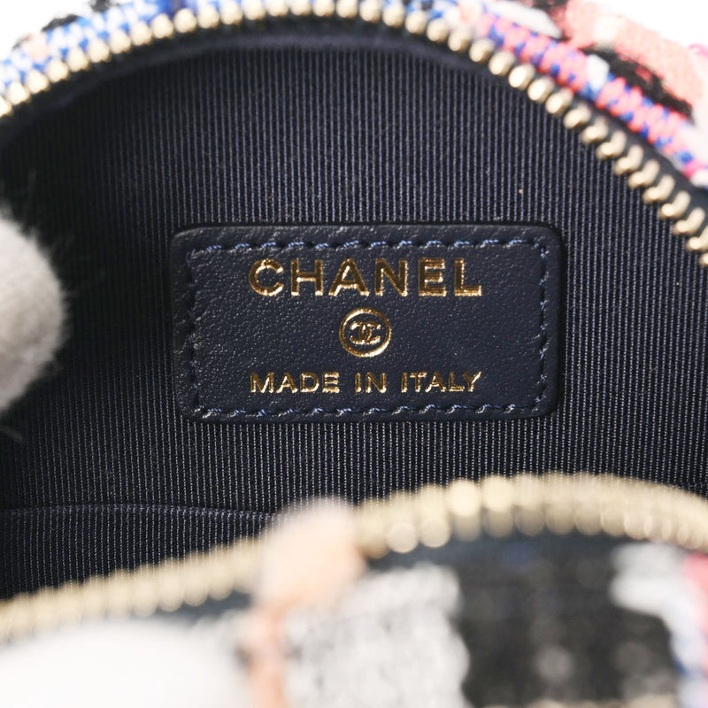 CHANEL シャネル マトラッセ ミニクラシック チェーンショルダー マルチカラー AP0245 ユニセックス ツイード ショルダーバッグ Aランク 中古 銀蔵