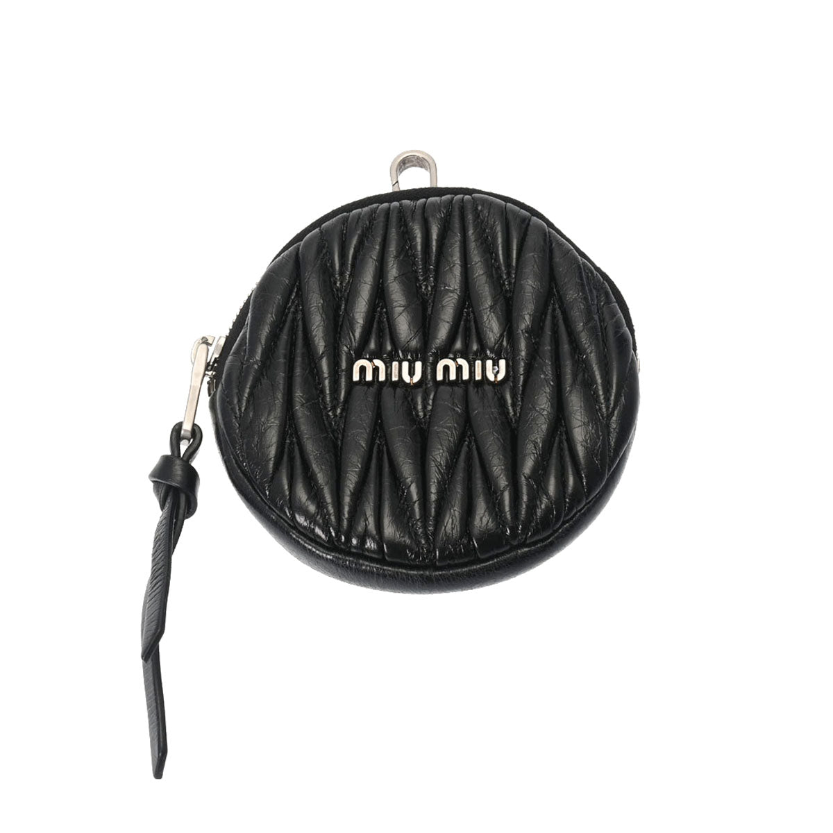 ミュウミュウマテラッセ 黒 シルバー金具 レディース レザー ショルダーバッグ 5BH190 MIUMIU 中古 – 銀蔵オンライン