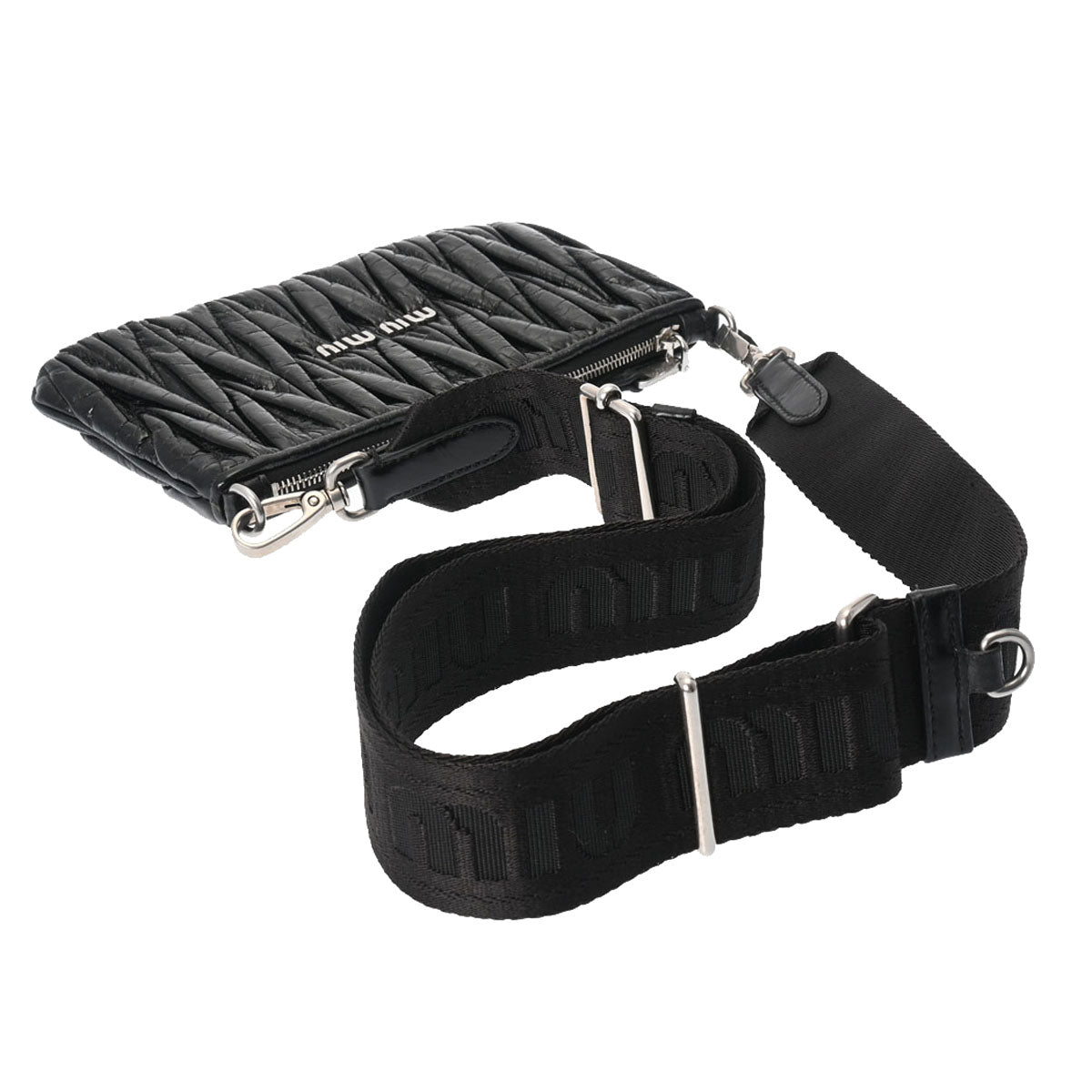 MIUMIU ミュウミュウ マテラッセ 黒 シルバー金具 5BH190 レディース レザー ショルダーバッグ Aランク 中古 人気・おすすめ|使いやすい・旅行におすすめ セール中 全国発送 国内発送対応 MIUMIU ミュウミュウ マテラッセ 黒 シルバー金具 5BH190 レディース レザー ショルダーバッグ Aランク 中古 人気・おすすめ|使いやすい・旅行におすすめ セール中 全国発送 国内発送対応