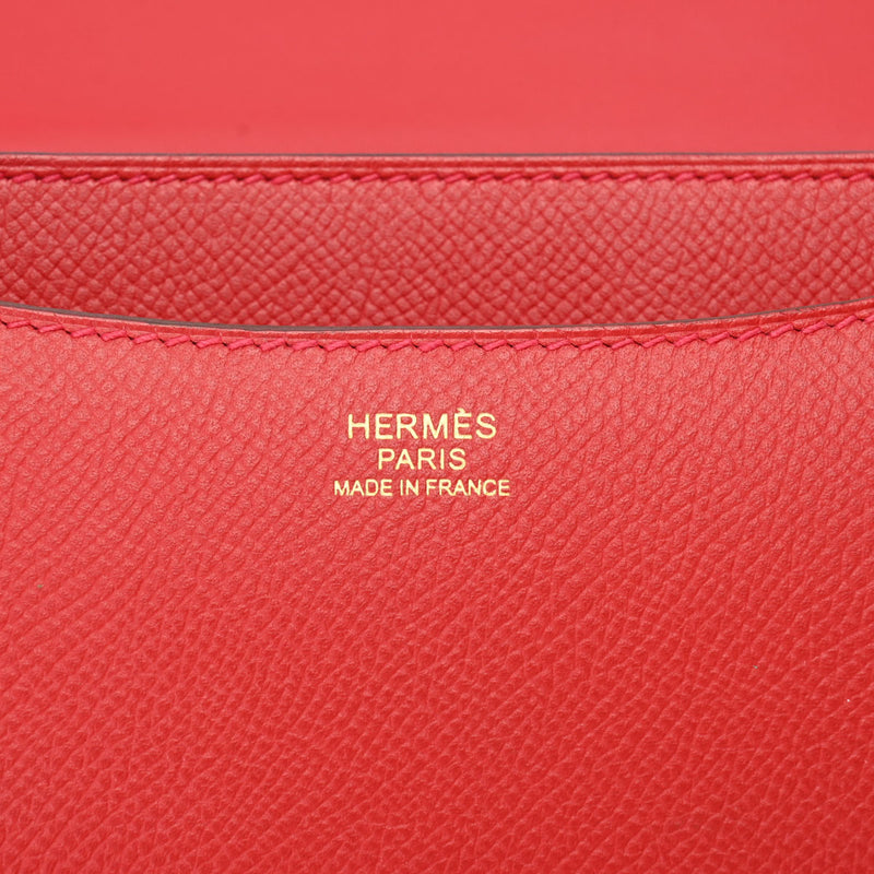 HERMES エルメス コンスタンス 24 ルージュヴィフ A刻印(2017年頃) レディース ヴォーエプソン ショルダーバッグ Aランク 中古 銀蔵