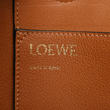 LOEWE ロエベ アナグラム スモール エクリュ/タン レディース キャンバス カーフ トートバッグ Aランク 中古 銀蔵