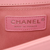 CHANEL シャネル ボーイシャネル チェーンショルダー 25cm ピンク A67086 レディース ラムスキン ショルダーバッグ Aランク 中古 銀蔵