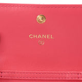 CHANEL シャネル シャネル19 フラップコインパース ピンク AP1787 レディース ラムスキン コインケース Aランク 中古 銀蔵