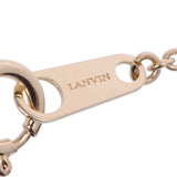 LANVIN ランバン 親子モチーフ ダイヤ0.06ct - レディース K18イエローゴールド ネックレス Aランク 中古 銀蔵